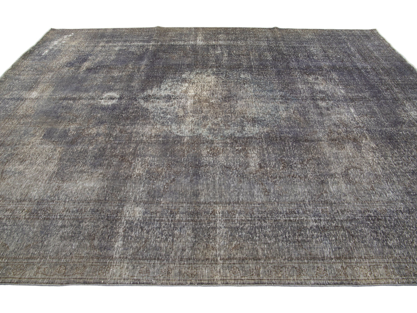 Vintage Overdyed Wool Rug 10 X 13