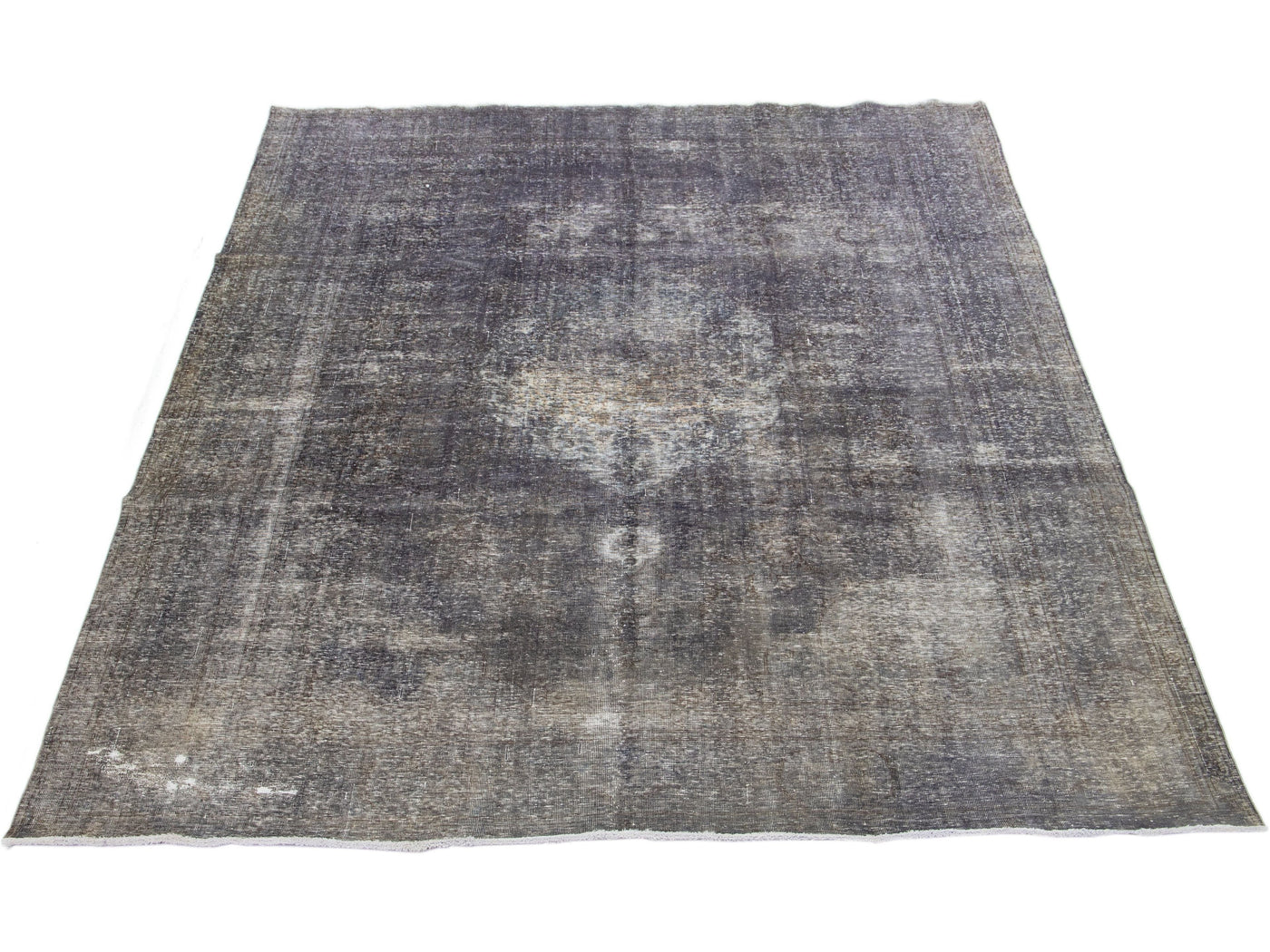 Vintage Overdyed Wool Rug 10 X 13