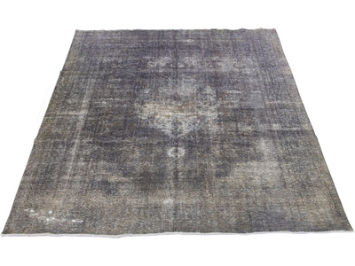 Vintage Overdyed Wool Rug 10 X 13