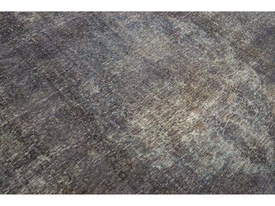 Vintage Overdyed Wool Rug 10 X 13