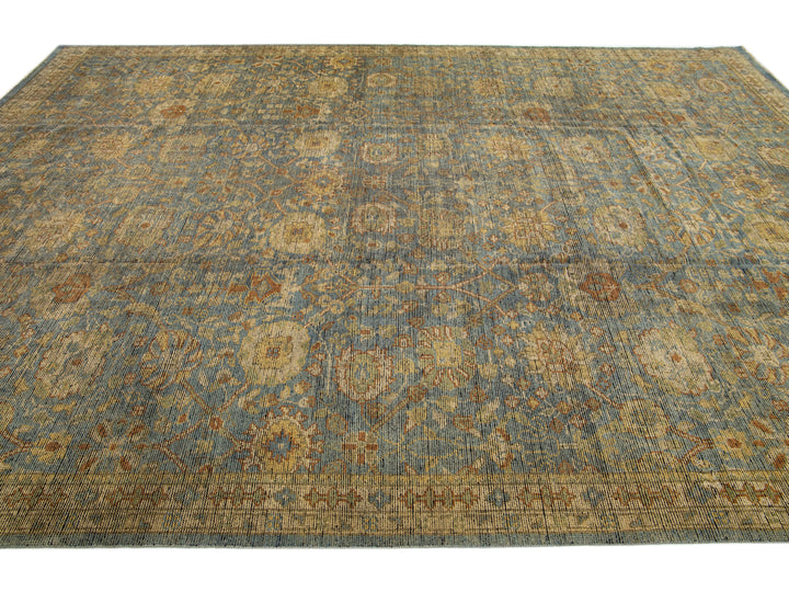 Modern Oushak Wool Rug 10 X 14