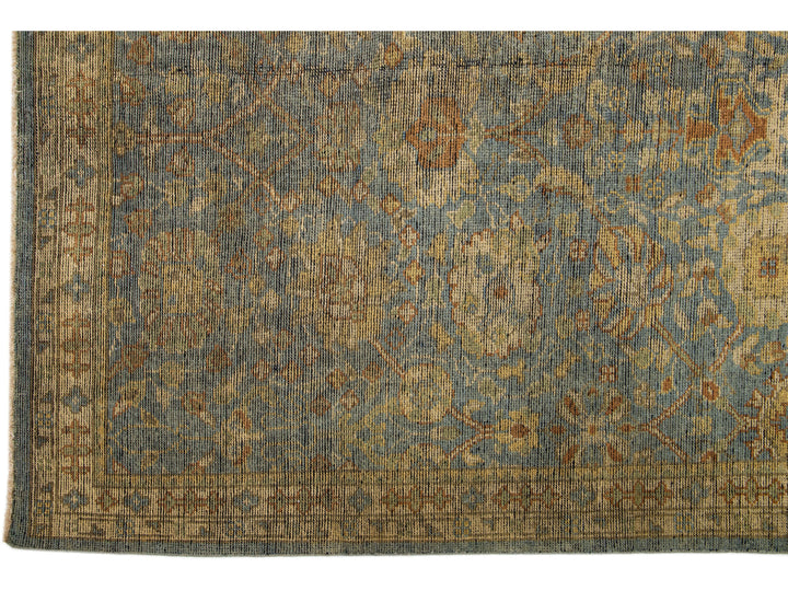 Modern Oushak Wool Rug 10 X 14