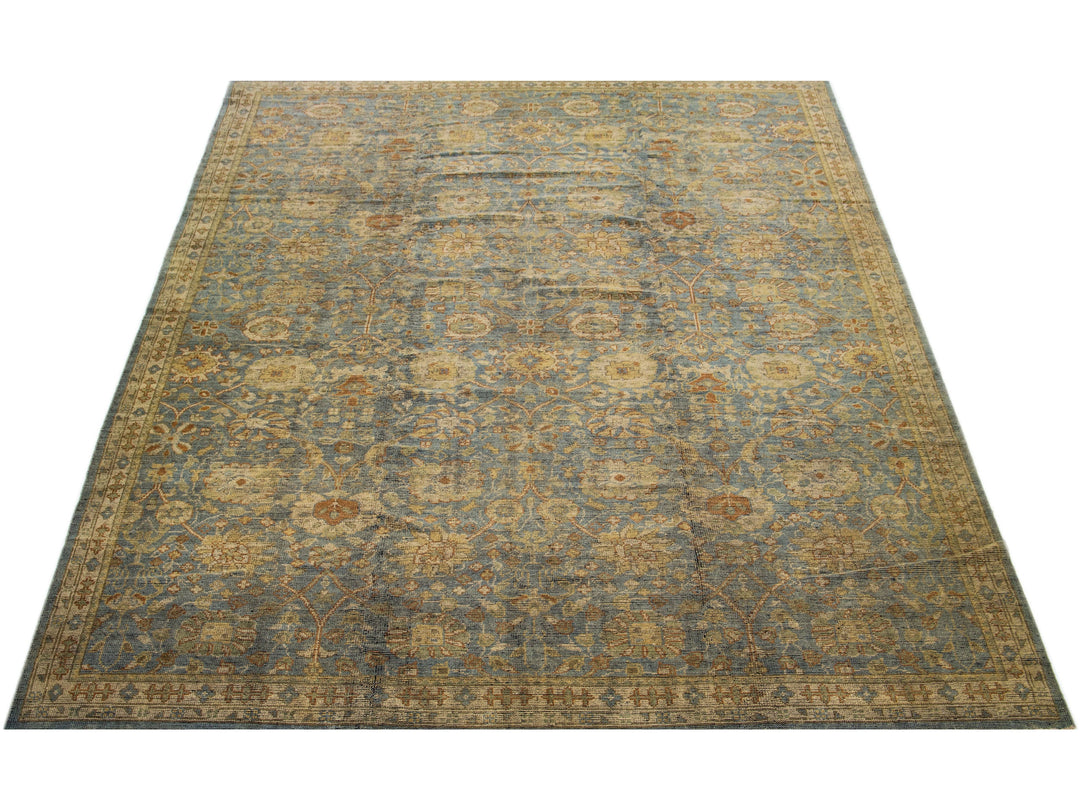 Modern Oushak Wool Rug 10 X 14