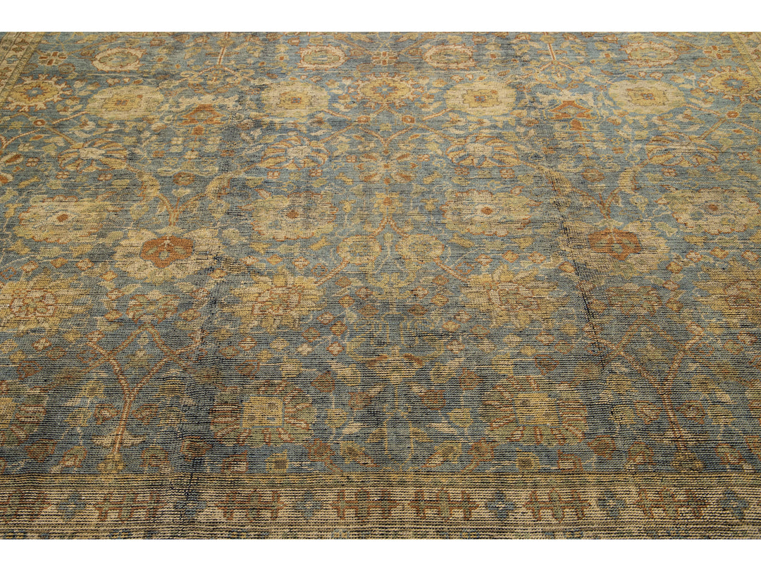 Modern Oushak Wool Rug 10 X 14