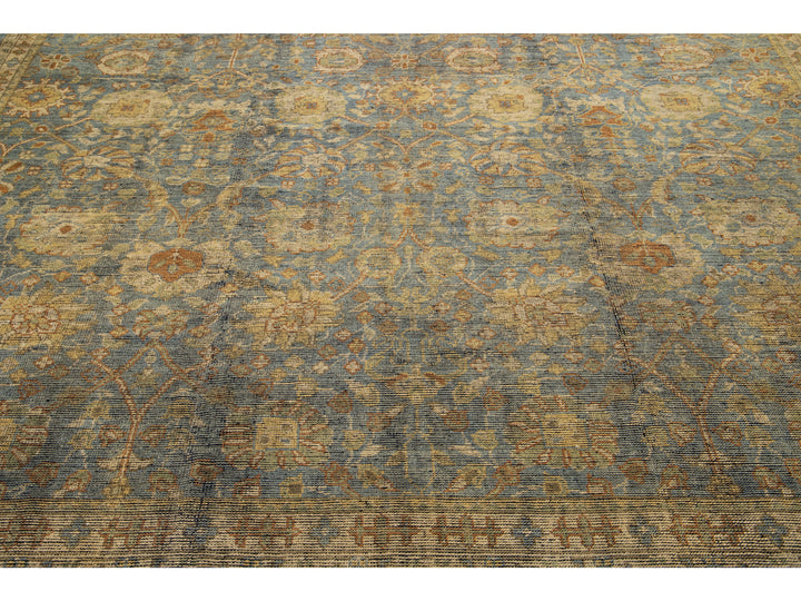 Modern Oushak Wool Rug 10 X 14