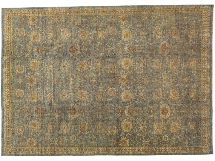 Modern Oushak Wool Rug 10 X 14