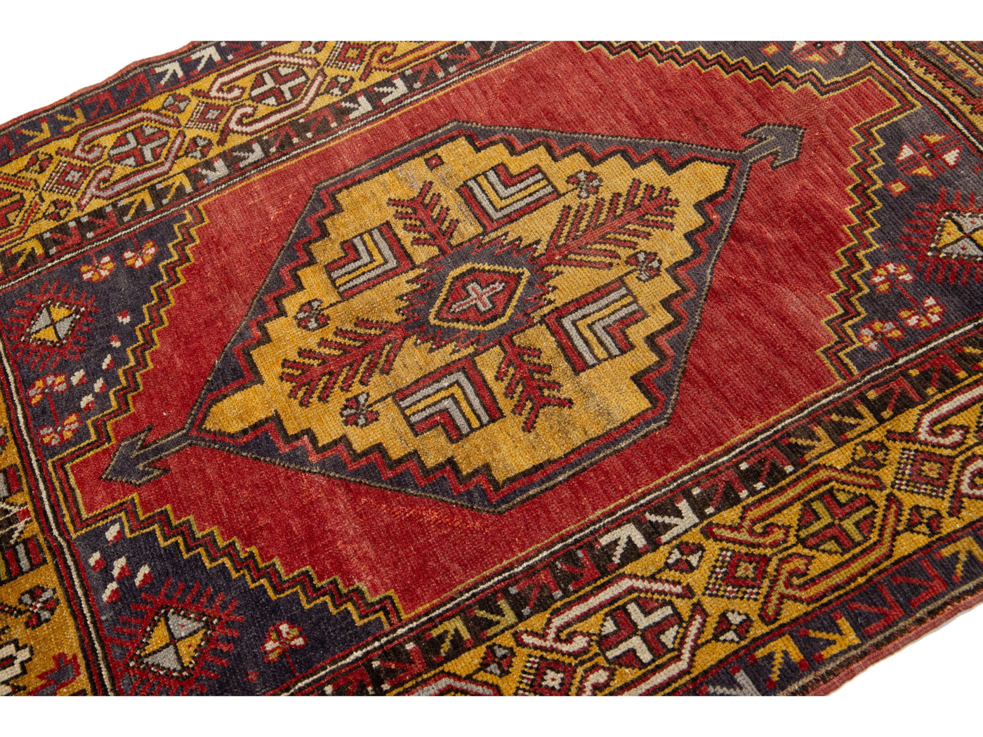 Vintage Anatolian Wool Rug 4 X 6