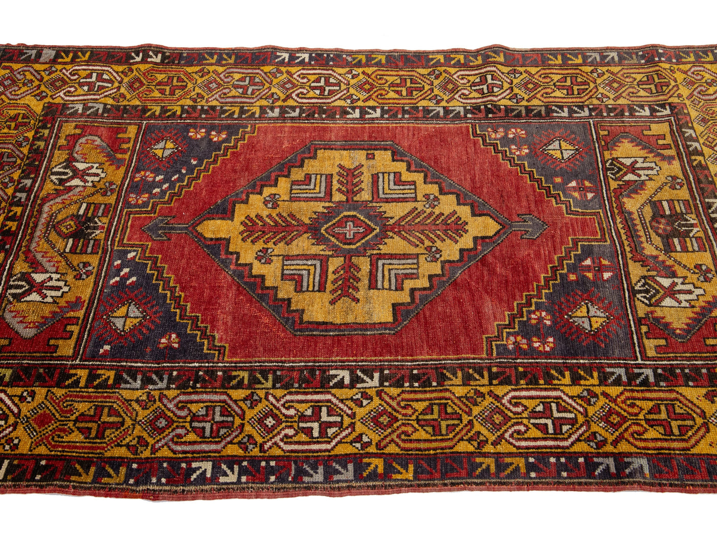 Vintage Anatolian Wool Rug 4 X 6