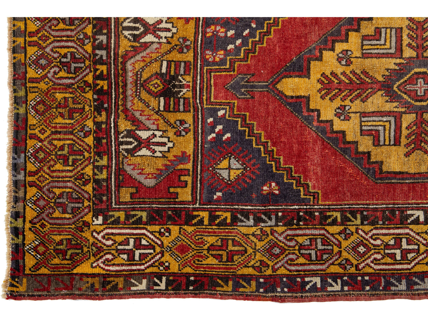 Vintage Anatolian Wool Rug 4 X 6