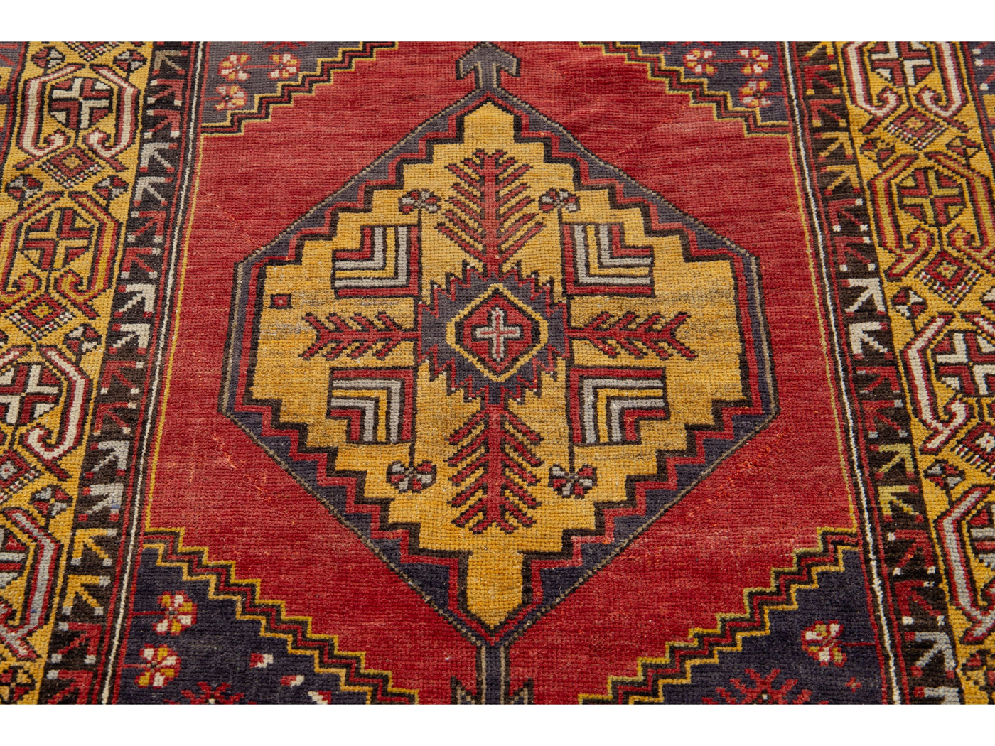 Vintage Anatolian Wool Rug 4 X 6