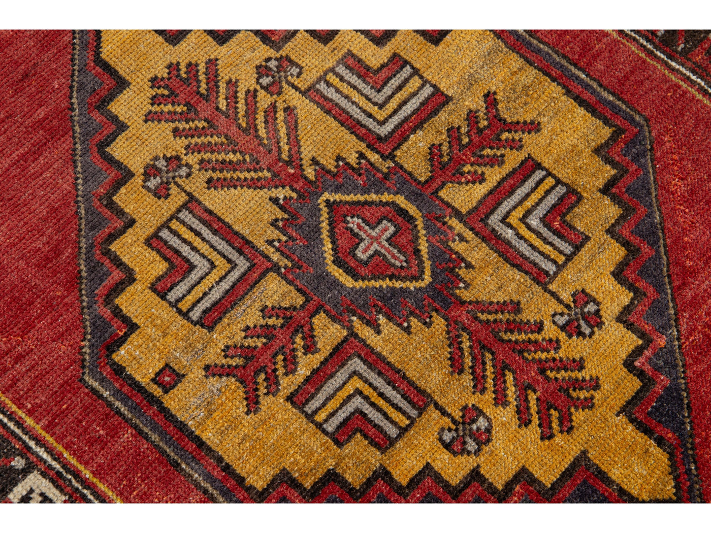 Vintage Anatolian Wool Rug 4 X 6