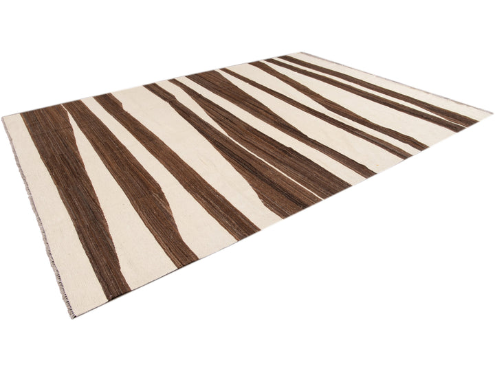 Modern Flatweave Kilim Rug 9 X 12