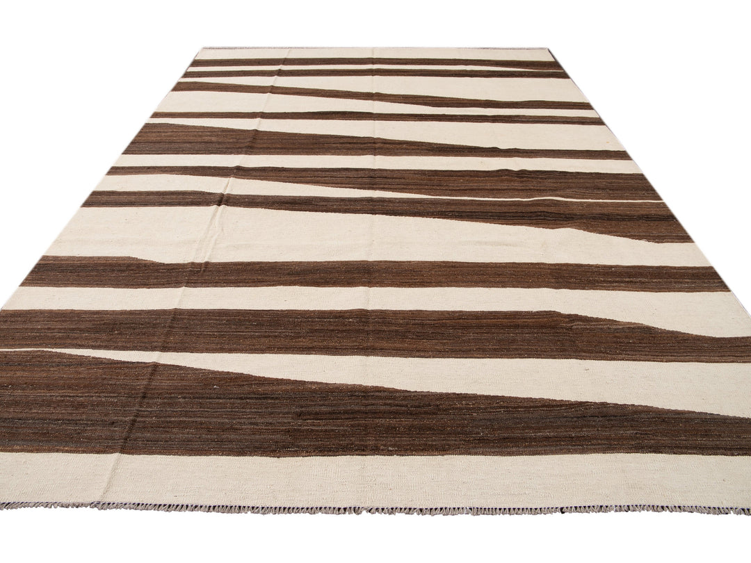 Modern Flatweave Kilim Rug 9 X 12