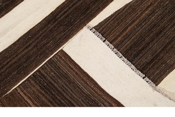 21st Century Modern Kilim Wool Rug 10 X 14