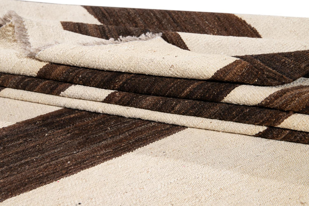21st Century Modern Kilim Wool Rug 10 X 14