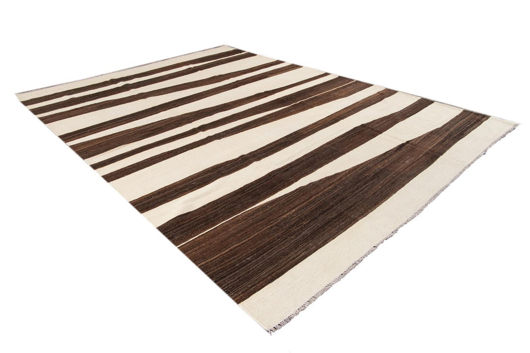 21st Century Modern Kilim Wool Rug 10 X 14