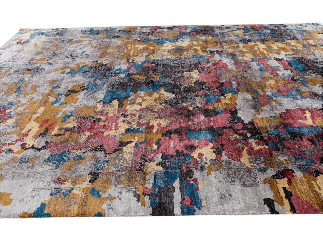 21st Century Modern SIlk Rug 10' x 14'
