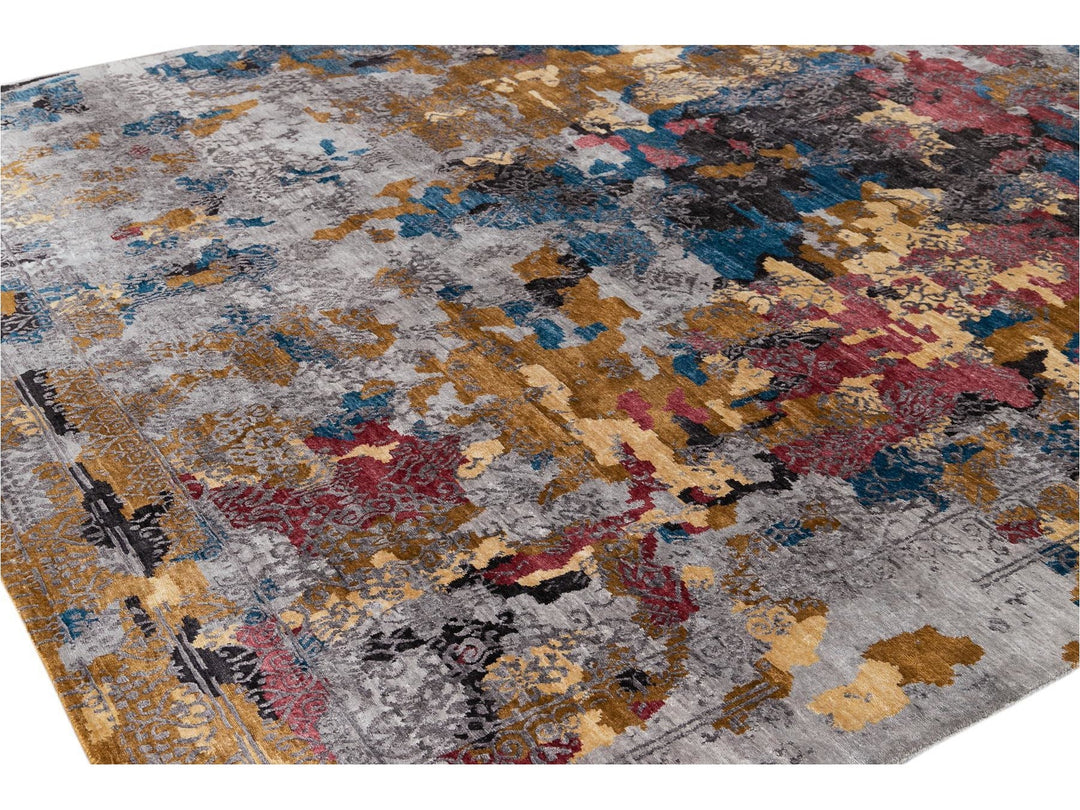 21st Century Modern SIlk Rug 10' x 14'