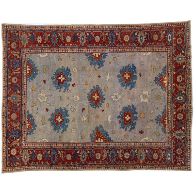 Antique Mahal Wool Rug 9 X 11