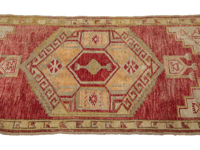 Vintage Turkish Anatolian Wool Rug 2 X 5
