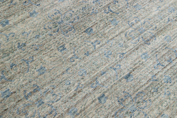 Modern Wool and Silk Rug 8 X 10