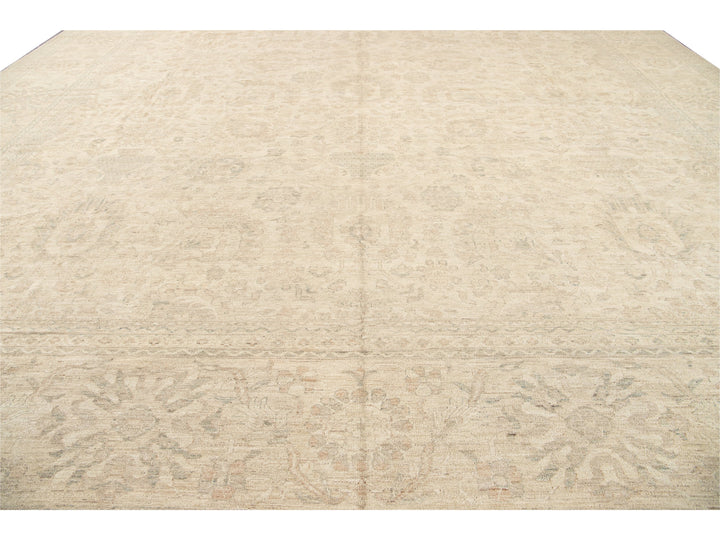 Modern Indian Khotan Wool Rug 18 X 22