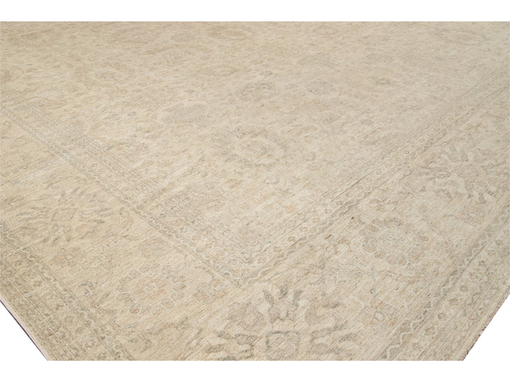 Modern Indian Khotan Wool Rug 18 X 22