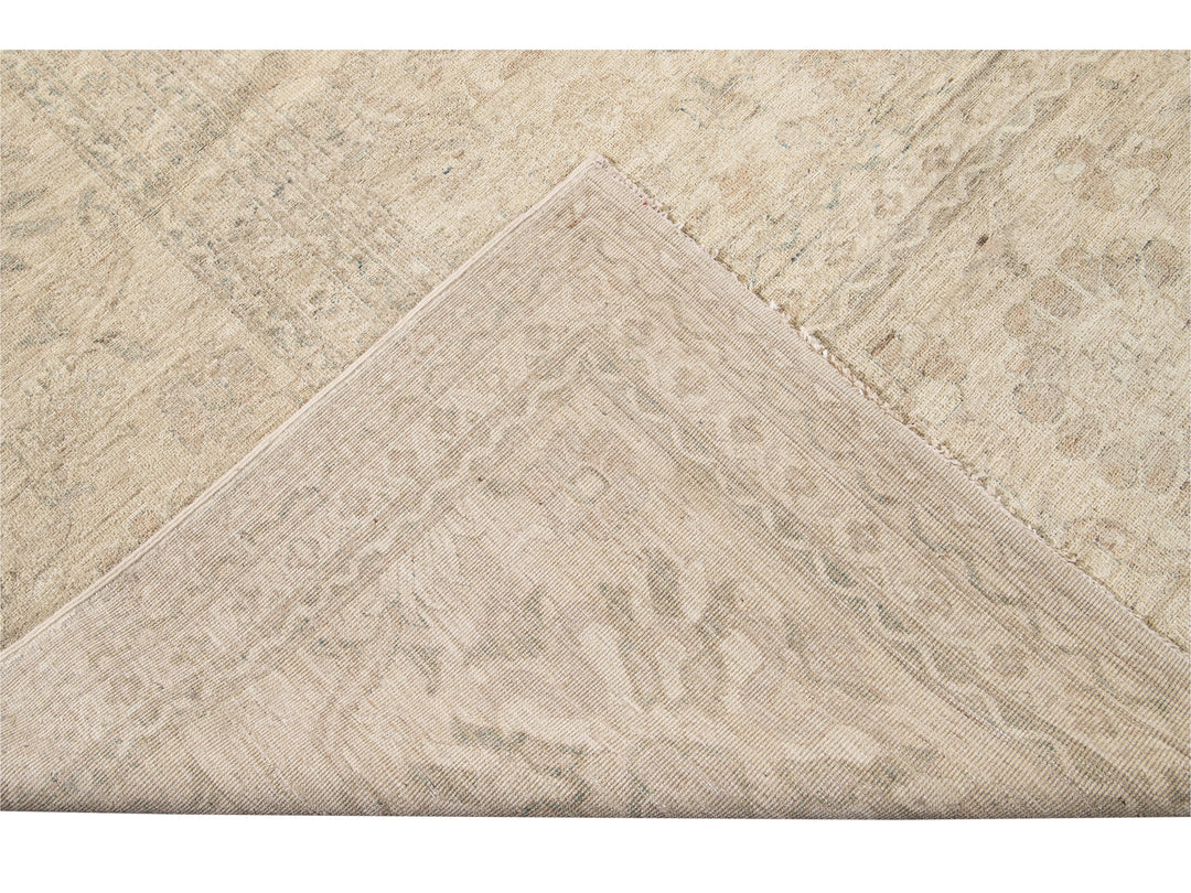 Modern Indian Khotan Wool Rug 18 X 22
