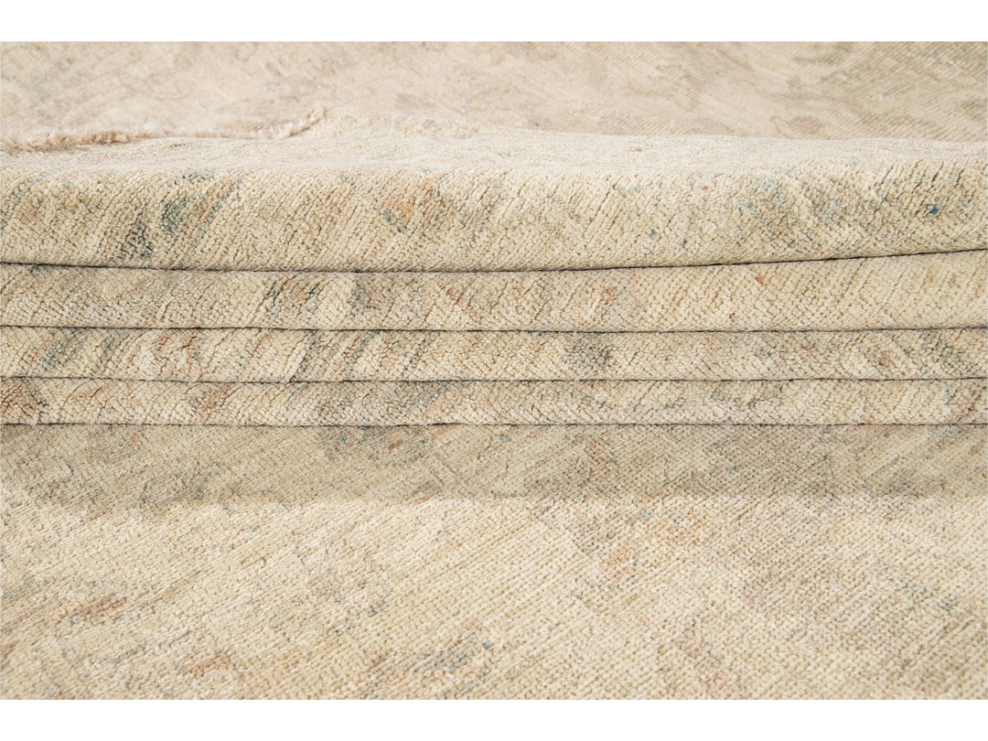 Modern Indian Khotan Wool Rug 18 X 22