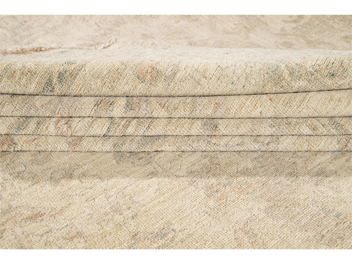 Modern Indian Khotan Wool Rug 18 X 22