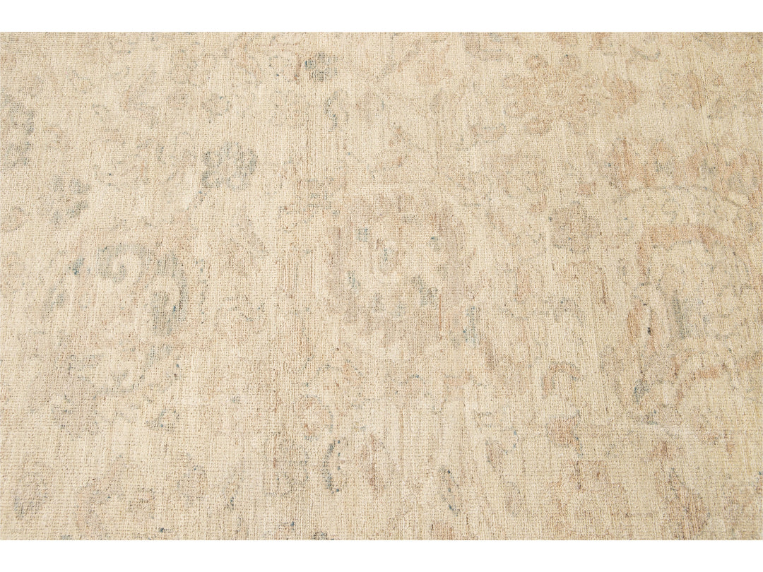 Modern Indian Khotan Wool Rug 18 X 22