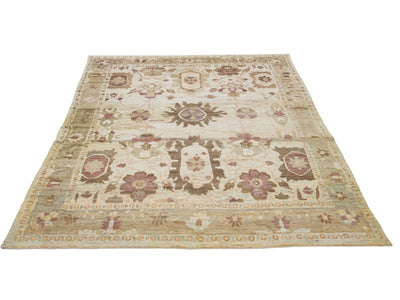 Modern Oushak Wool Rug 11 X 15