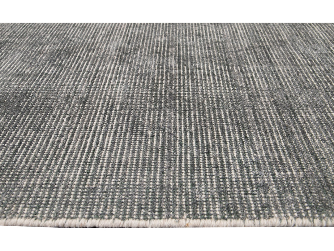 Modern Bamboo & Silk Boho Rug 10 X 14