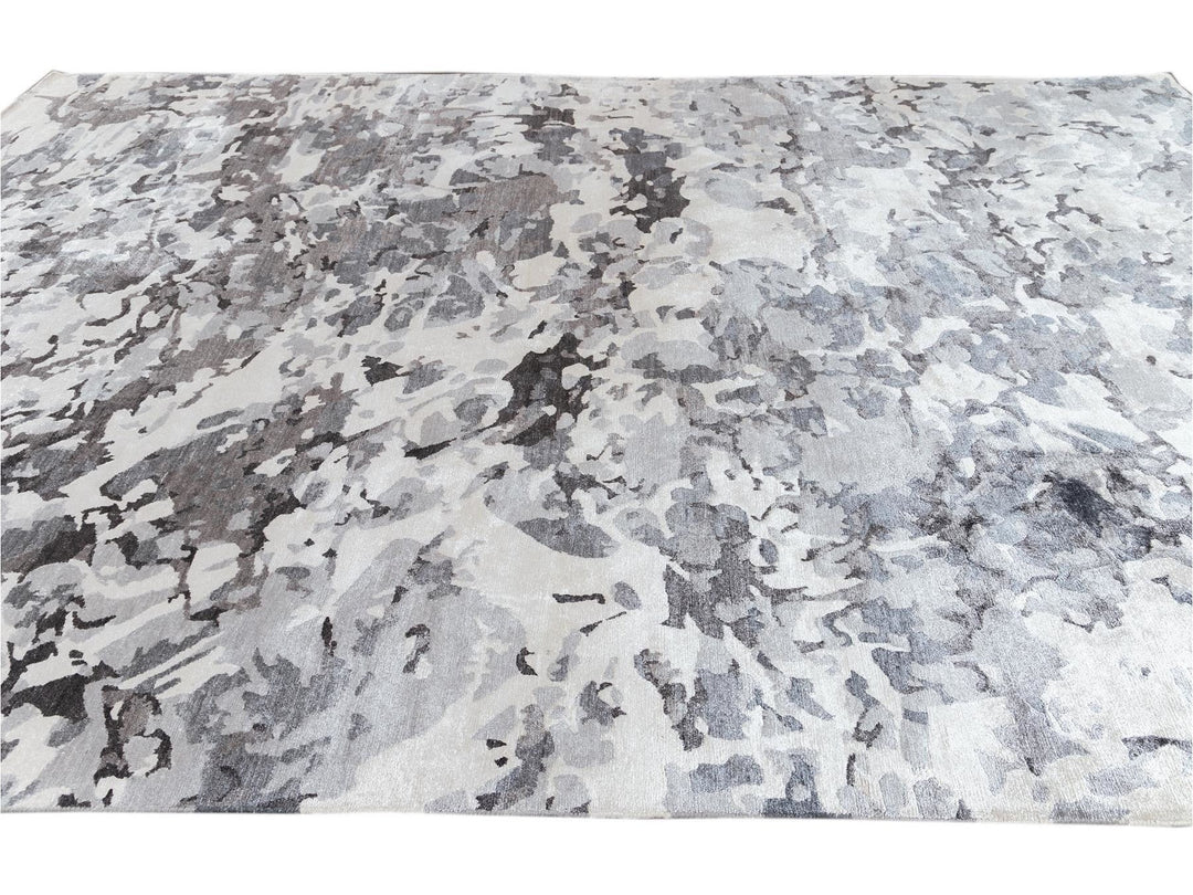 21st Century Modern Silk Rug 10 X 14