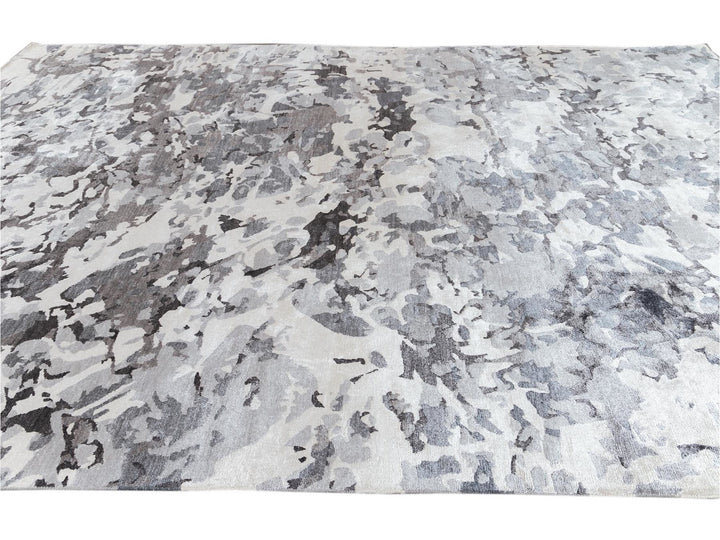 21st Century Modern Silk Rug 10 X 14