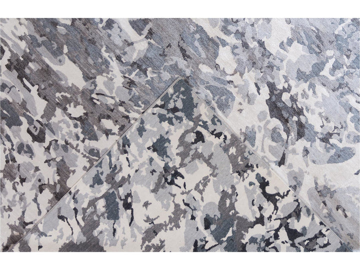 21st Century Modern Silk Rug 10 X 14