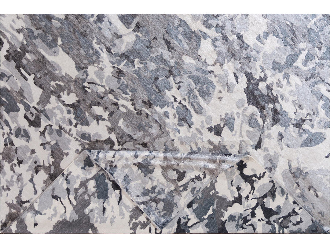 21st Century Modern Silk Rug 10 X 14
