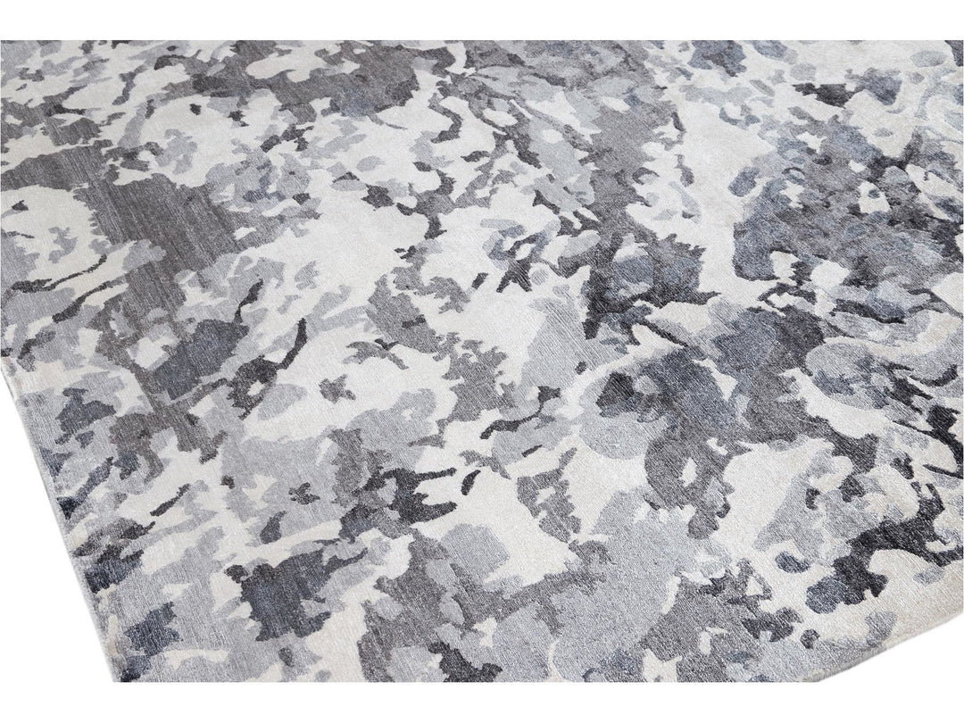 21st Century Modern Silk Rug 10 X 14