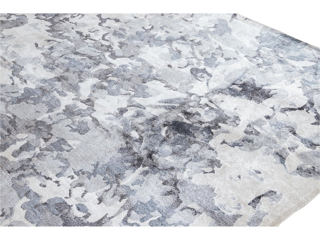 21st Century Modern Silk Rug 10 X 14