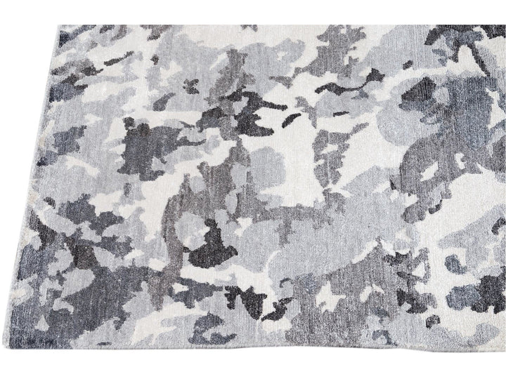 21st Century Modern Silk Rug 10 X 14