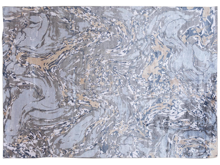 21st Century Modern Silk Rug 10 X 14