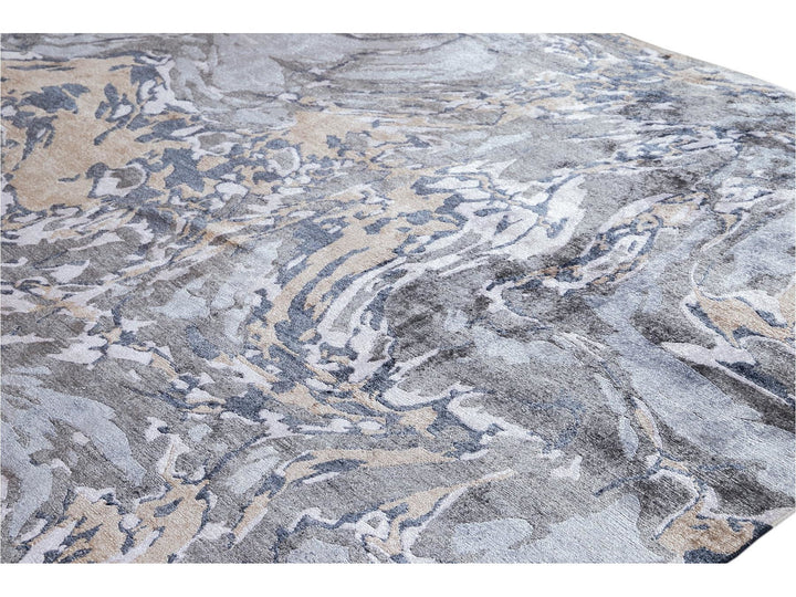 21st Century Modern Silk Rug 10 X 14