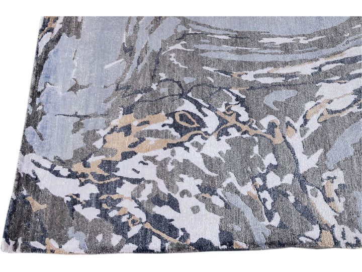 21st Century Modern Silk Rug 10 X 14