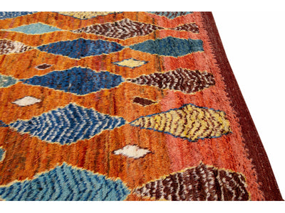 Modern Moroccan Wool Rug 9 X 11