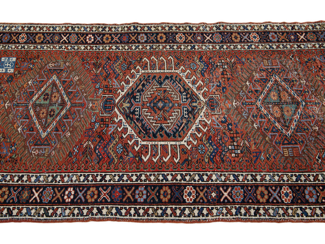 Vintage Karajah Wool Runner 3 X 11