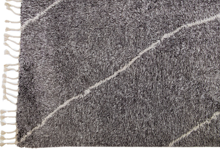Modern Moroccan Wool Rug 12 X 15