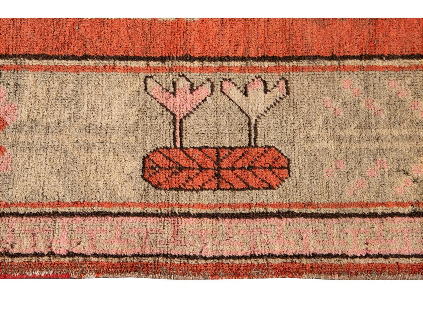 Antique Khotan Scatter Wool Rug 5 X 9