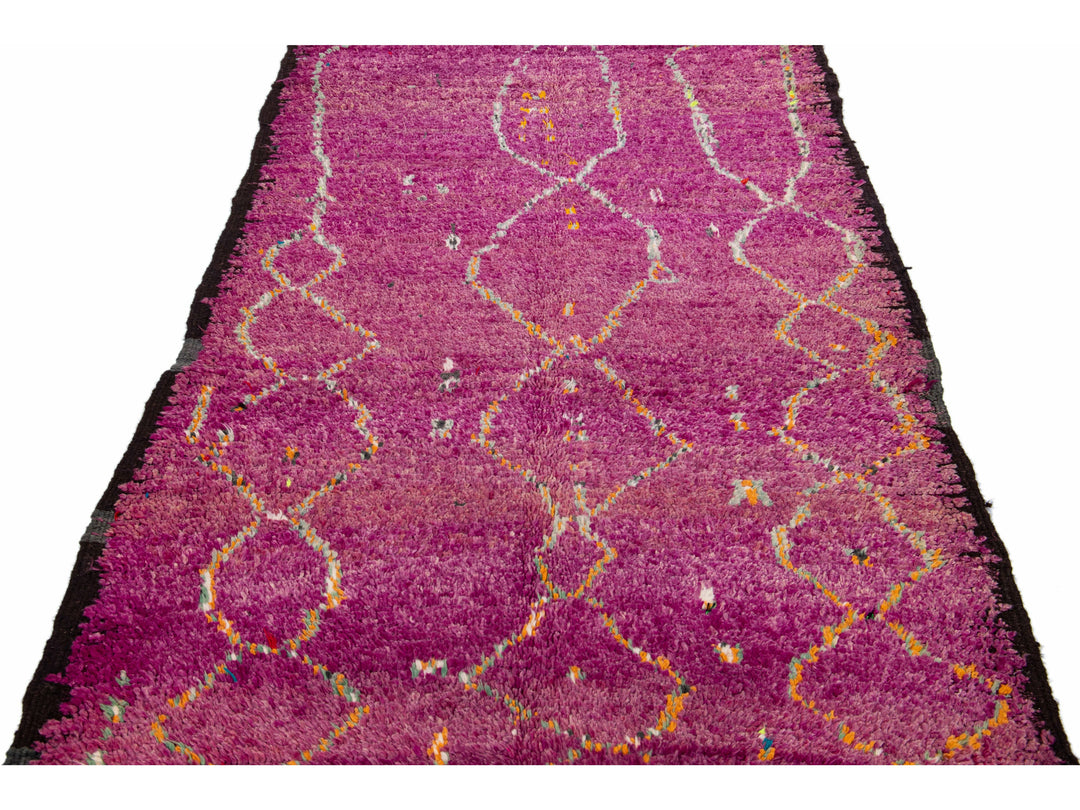 Vintage Moroccan Tribal Wool Rug 5 X 11
