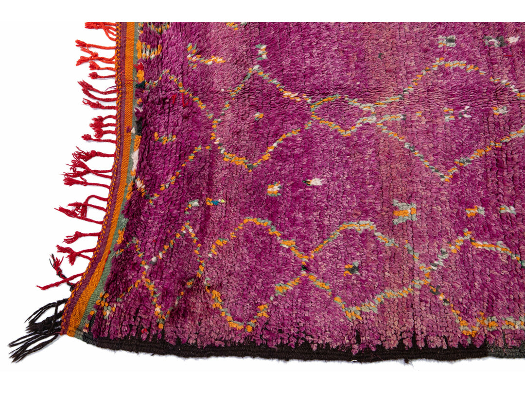 Vintage Moroccan Tribal Wool Rug 5 X 11