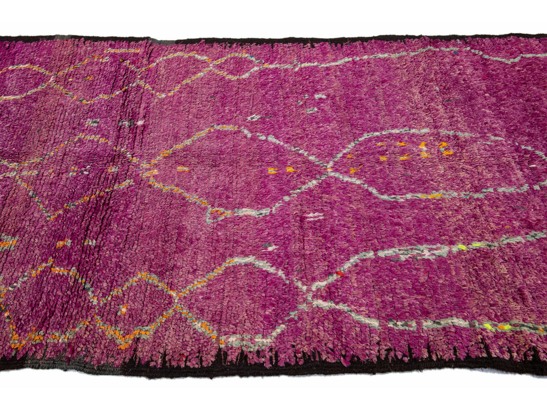 Vintage Moroccan Tribal Wool Rug 5 X 11